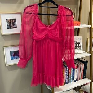 Forever 21 Pink Tulle Mini Dress